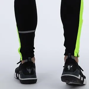Airtracks Men's Functional Running Pants Long - Running Tights - Breathable - Compression - Reflectors M Black - product information 10