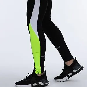 Airtracks Men's Functional Running Pants Long - Running Tights - Breathable - Compression - Reflectors M Black - product information 8