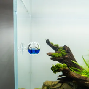 Measury CO2 continuous test aquarium 'Orb' with 30 ml test liquid 20 mg/l CO2 test aquarium drop checker CO2 tester - Gute Figur im Aquarium