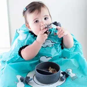 Grabease Silicone Suction Bowl 6m+ Teal 1 Count - baby feeding bowl