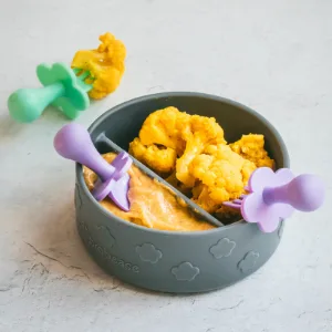 Grabease Silicone Suction Bowl 6m+ Teal 1 Count - Baby silicone Bowl
