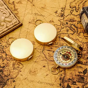 Compass children portable compass pocket compass waterproof pocket compass made of brass with fluorescence and navigation tools for outdoor activities such as camping also hike type 1 - product information 3