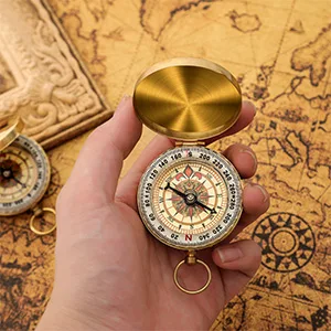 Compass children portable compass pocket compass waterproof pocket compass made of brass with fluorescence and navigation tools for outdoor activities such as camping also hike type 1 - product information 5