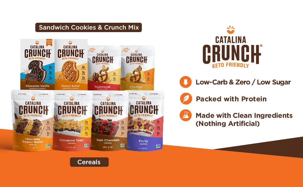 Catalina Crunch Keto Friendly Cereal Honey Graham 9 oz (255 g) - Brand Logo