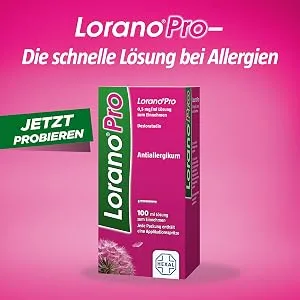 LORANO PRO 0.5 mg/ml oral solution 100 ml: The quick solution for allergies Suitable for children from 2 years - LoranoPro Lösung