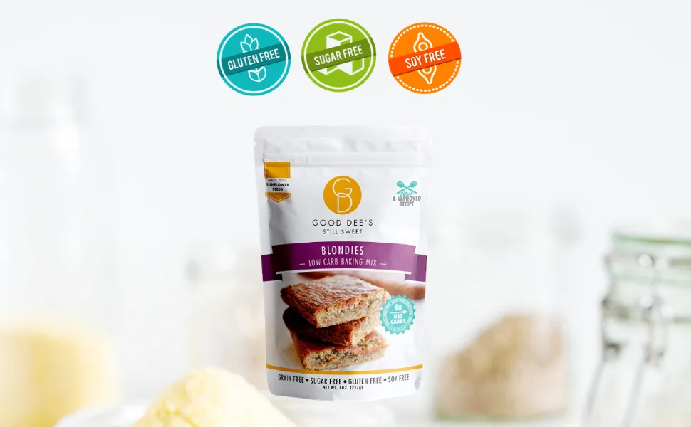 Good Dee's Low Carb Baking Mix Blondies  8 oz (227 g) - keto baking mix
