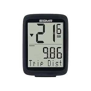 Sigma Sport BC 8.0 WL bike computer wirelessly with 8 functions - bicycle speedometer without cable waterproof speed meter & kilometer meter bicycle axis wireless speedometer bike accessories unique - 8.0 WL