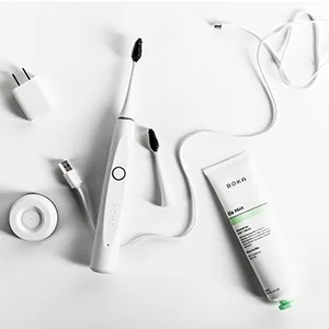 Boka Replacement Heads White 2 Pack - boka health electric toothbrush charcoal bristles rechargeable remove plaque bacteria dentist