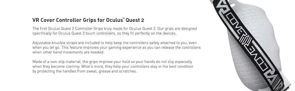VR Cover Controller Grips for Meta/Oculus Quest 2 (Light Grey) - VR Cover Controller Grips for Oculus Quest 2 (Light Grey)