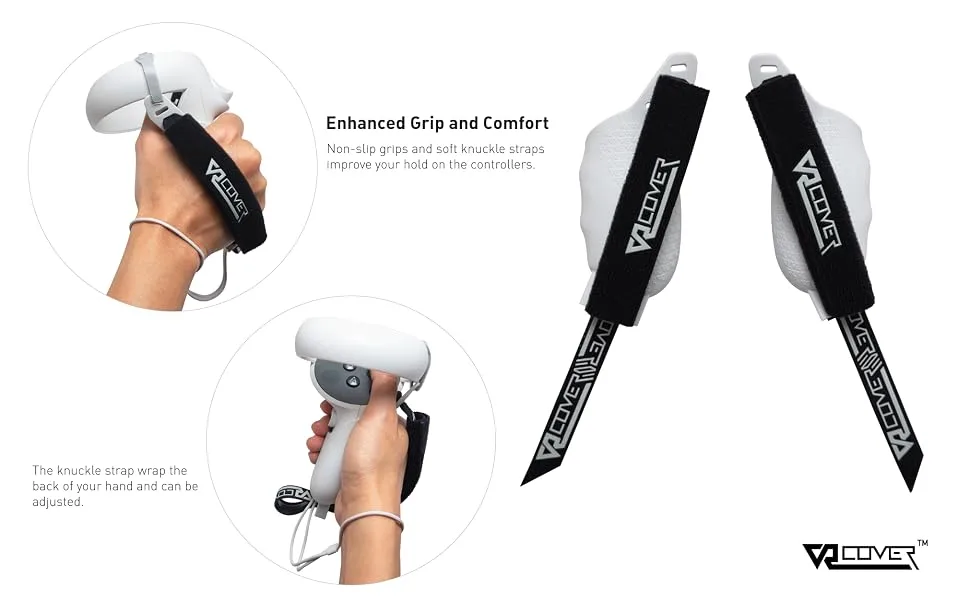 VR Cover Controller Grips for Meta/Oculus Quest 2 (Light Grey) - VR Cover Controller Grips for Oculus Quest 2 (Light Grey)