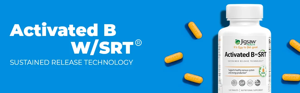 Jigsaw Health Activated B w/SRT 120 Tablets - Activated Bw/SRT