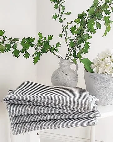 ZOLLNER24 set of 9 microfiber washcloths 16x21 cm anthracite grey 16x21 cm - Geschirrtücher