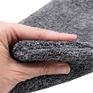 ZOLLNER24 set of 9 microfiber washcloths 16x21 cm anthracite grey 16x21 cm - Wachhandschuh