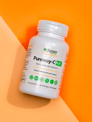 Jigsaw Health Pureway-C Plus with L-Lysine and Quercefit 120 Capsules - Hero Shot