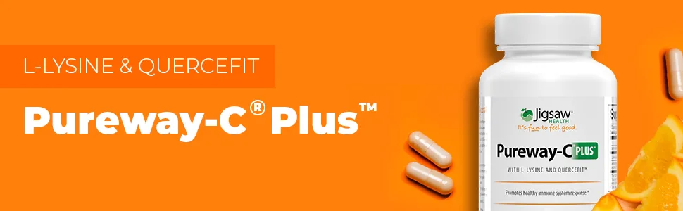 Jigsaw Health Pureway-C Plus with L-Lysine and Quercefit 120 Capsules - Jigsaw Health - Pureway-C Plus Header