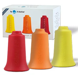 BellaBambi cupping cup by K-Active INTENSE original for negative pressure massage | red | 3.5 cm - Bellabambi Trio