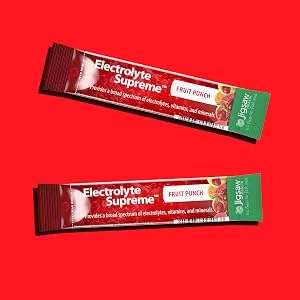 Jigsaw Health Electrolyte Supreme Fruit Punch 60 Packets 11.4 oz (324 g) - Electrolyte Supreme - Fruit Punch Packet