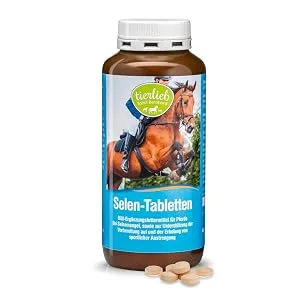 tierlieb selenium tablets for horses | With vitamin E | ADMR compliant | Dietary supplementary feed | 500 tablets - tierlieb Sanct Bernhard Selen-Tabletten für Pferde