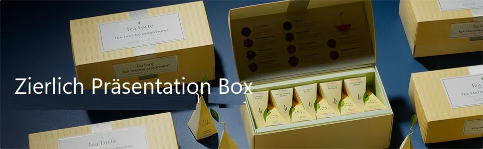 Tea Forte Herbal Tea Petite Presentation Box with 10 Pyramids Herbal Tea Assortment Box by Tea Fort  - product information 1