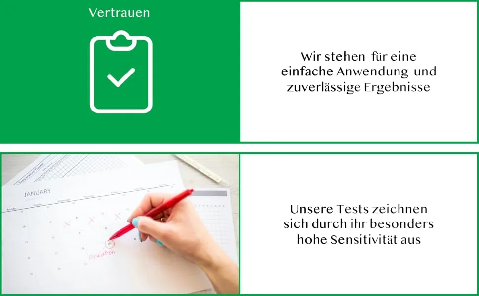 50 x David ovulation test strips LH rapid test optimal sensitivity of 20miu/ml - kernmed