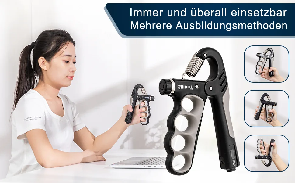 Hand trainer finger trainer set adjustable hand trainer & finger trainer forearm training device fingerstrecker finger coach Occupational therapy - grip trainer