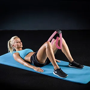 Relaxdays thigh trainer arms & legs multifunctional trainer for home adductor trainer leg press pink 1 piece - bein trainingsgerät