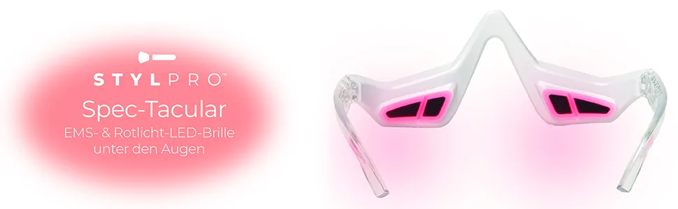 Stylpro Spec-Tacular EMS glasses - STYLPRO Rotlichttherapie, 3 Modi