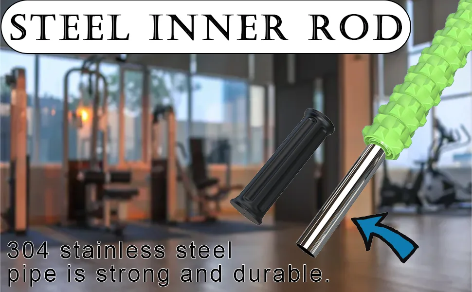 ARGOMAX massage tab with rollers muscle therapy massage tab massage roller muscle roller stick to relieve sore muscles and physiotherapy green. - Massagestab mit Rollen