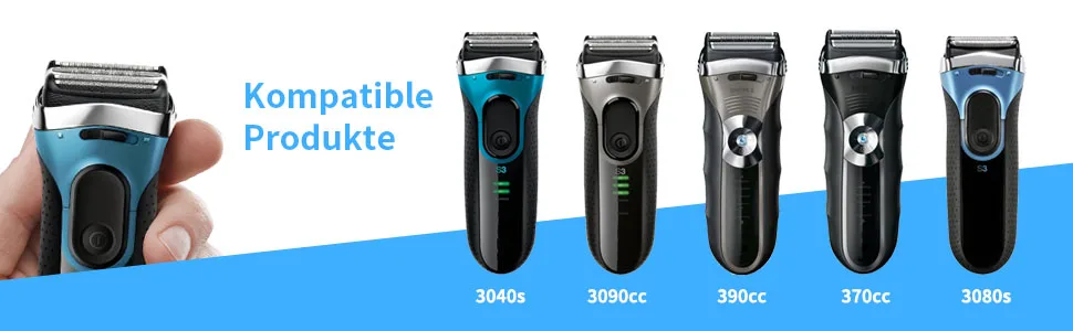 Bouge 32S shaving head Compatible with brown Series 3 3090cc 3040s 3020 340 320 electric shaver replacement shear section Schapper heads replacement shear section - 32S Scherkopf