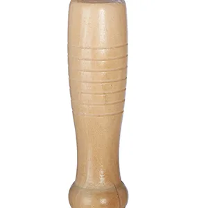 Relaxdays Massage Roller Wood Massage Stick with 2 Handles Manual Massager for Back Neck Arms & Legs Natural 1 Piece - massage tool