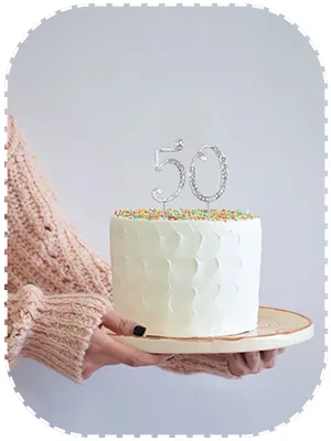 Cake decoration silver rhinestones Happy Birthday cake topper for birthday decoration (silver-1) - product information 2