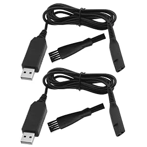 Emagentech 2 x electric shaver loading cable replacement compatible with brown 3020s 3080s 760cc 790S 190S 5190cc 5210 9095cc razor charging cable - B0C33DHH1F