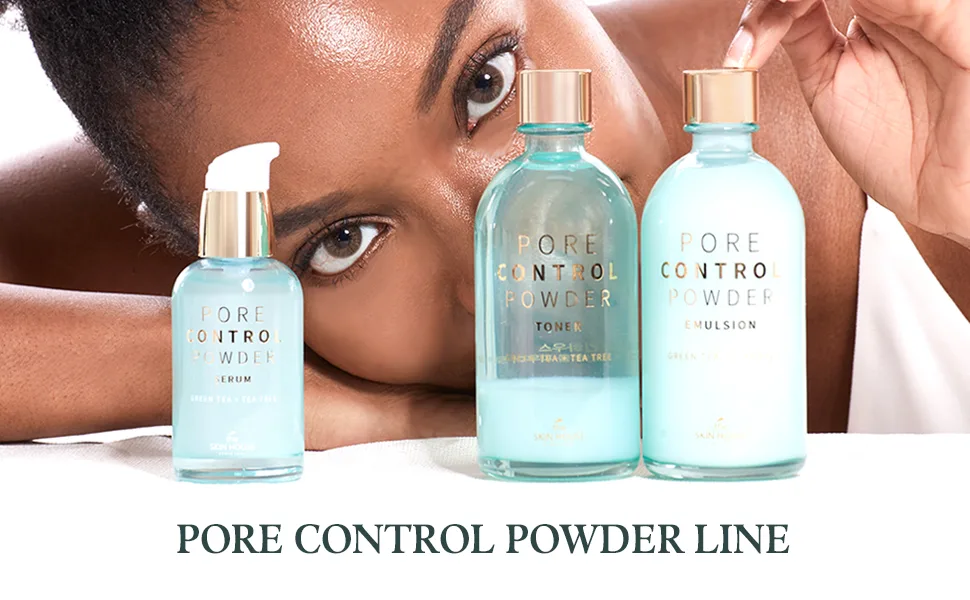 The Skin House Pore Control Powder Toner Green Tea + Tea Tree 130 ml - line