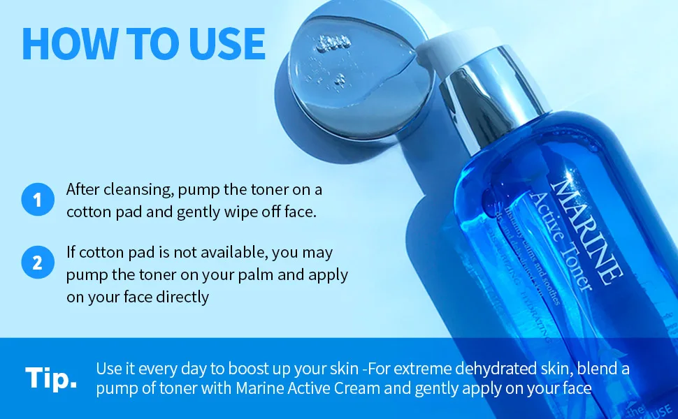 The Skin House Marine Active Toner 130 ml - how to use