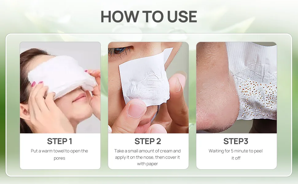 LANBENA Pore Strips Deep Cleansing for Face Nose Black Head Remover 10-15min Leaving Your Skin Fresh and Clean White-1 - product information 3