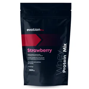 Evotion per whey protein powder mix 1020g strawberry - 23g protein 5G BCAA per portion - Whey isolate & concentrate protein shake protein powder - muscle building protein powder from whey protein - Weizen-Protein-Mix