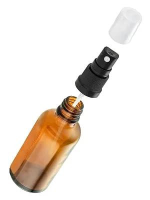 EBELYX spray bottle 100ml 6x Made in Germany small spray bottle with atomizer made of brown glass - Sprühflasche klein