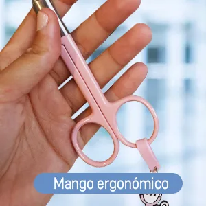 Nurse scissors - blunt tip - stainless steel - distinctive keychain blue - Krankenschwesternschere