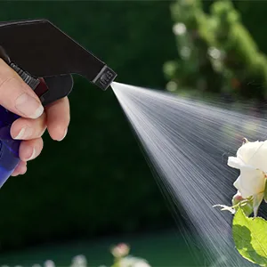 x spray bottle glass capacity 500 ml refillable mist & jet hair care cleaning atomizer empty blue - amber glass bottle