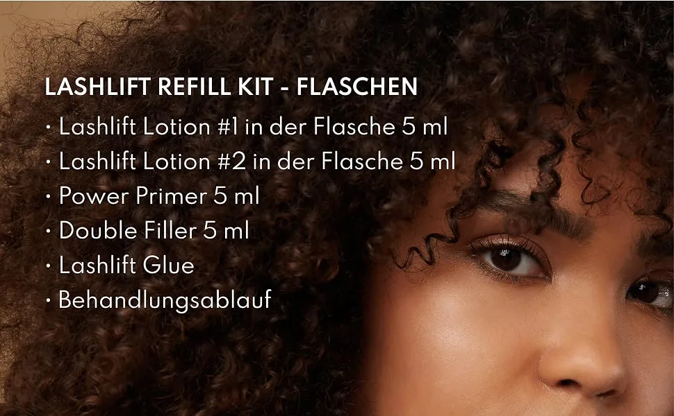 Augenmanufaktur Eyelash Lifting Refill Kit Bottle - professional for long voluminous natural eyelashes Bottle RefillKit - Augenmanufaktur Wimpernlifting Refill Professionell für lange voluminöse natürliche Wimpern