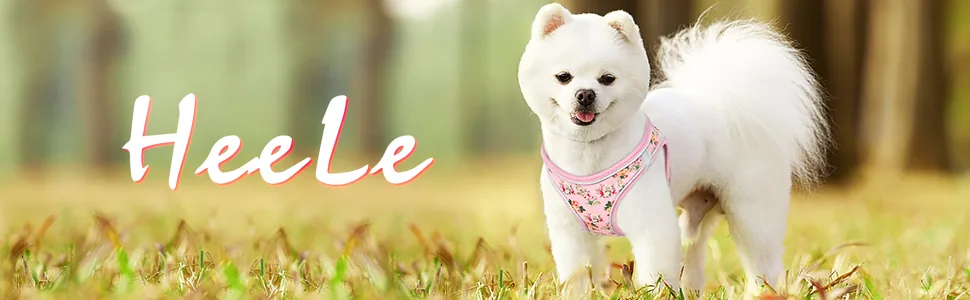 Heele dog harness adjustable anti train dishes reflective breathable dishes dogs light breast harness small dogs for walking training reflective plaid white m - product information 1