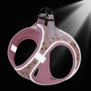 Heele dog harness adjustable anti train dishes reflective breathable dishes dogs light breast harness small dogs for walking training reflective plaid white m - product information 10