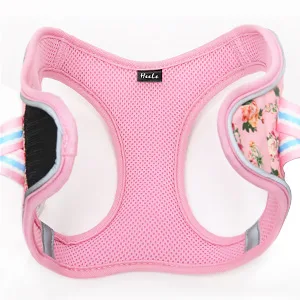 Heele dog harness adjustable anti train dishes reflective breathable dishes dogs light breast harness small dogs for walking training reflective plaid white m - product information 9
