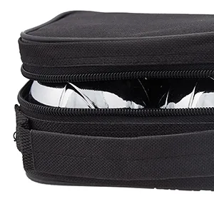 Relaxdays Boule 4 metal balls set with target ball & distance meter carrying bag boccia game silver/black - boselkugeln