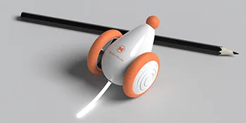 INF Cat Toy Electric Toy Mouse Toy Mice for Cats with USB Cable Interactive Toy Mouse with Glowing Tail Orange - size2