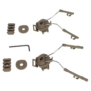 Yoidesu ARC adapter communication headset rail suspension ARC rail adapter for airsoft activities left right side headphone holder compatible for COMTAC - ARC-Adapter