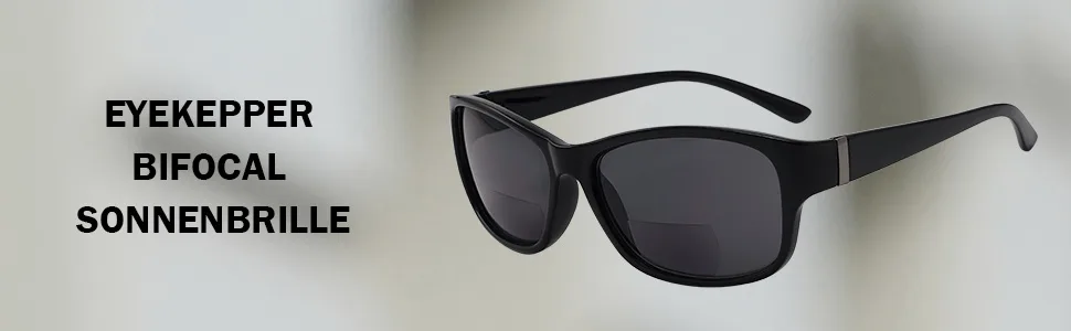 Eyekepper Sun Readers Plastic Frame Round Bifocal Sunglasses DEMI Brown Lenses +1.50 - Eyekepper Bifocal Sonnenbrille