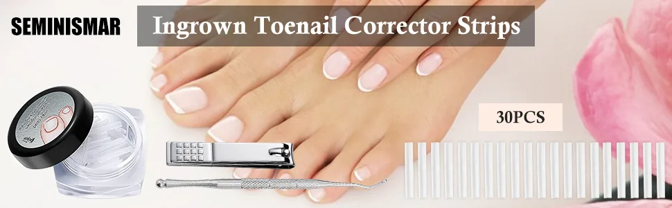 Toe nail correction ingrown toenails tool set toenail patch corrector pedicure tools correction sticker zeh nail toenail smooth correction patch paronychy corrector - product information 1