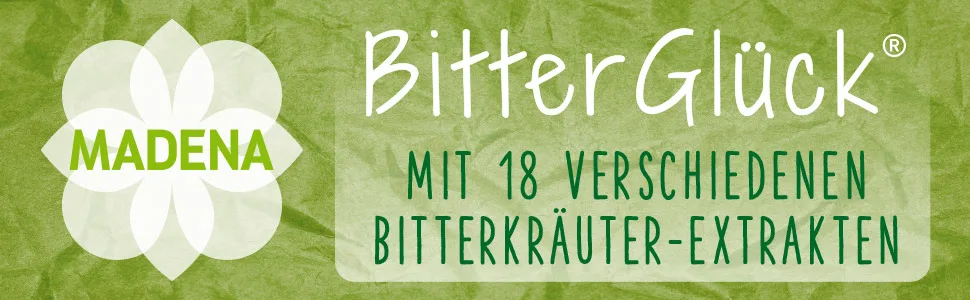 MADENA BitterGl ck Original with 18 bitter herb extracts Bitter substances drops 50 ml according to Hildegard von Bingen - product information 1