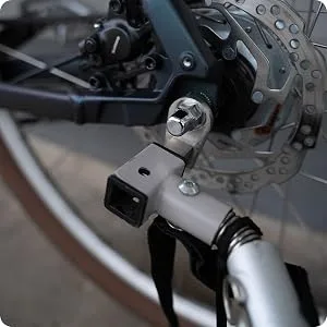 moin minis adapter for Croozer bicycle trailers up to 2015 axle coupling square universal stainless steel axle adapter silver - moin minis croozer adapter
